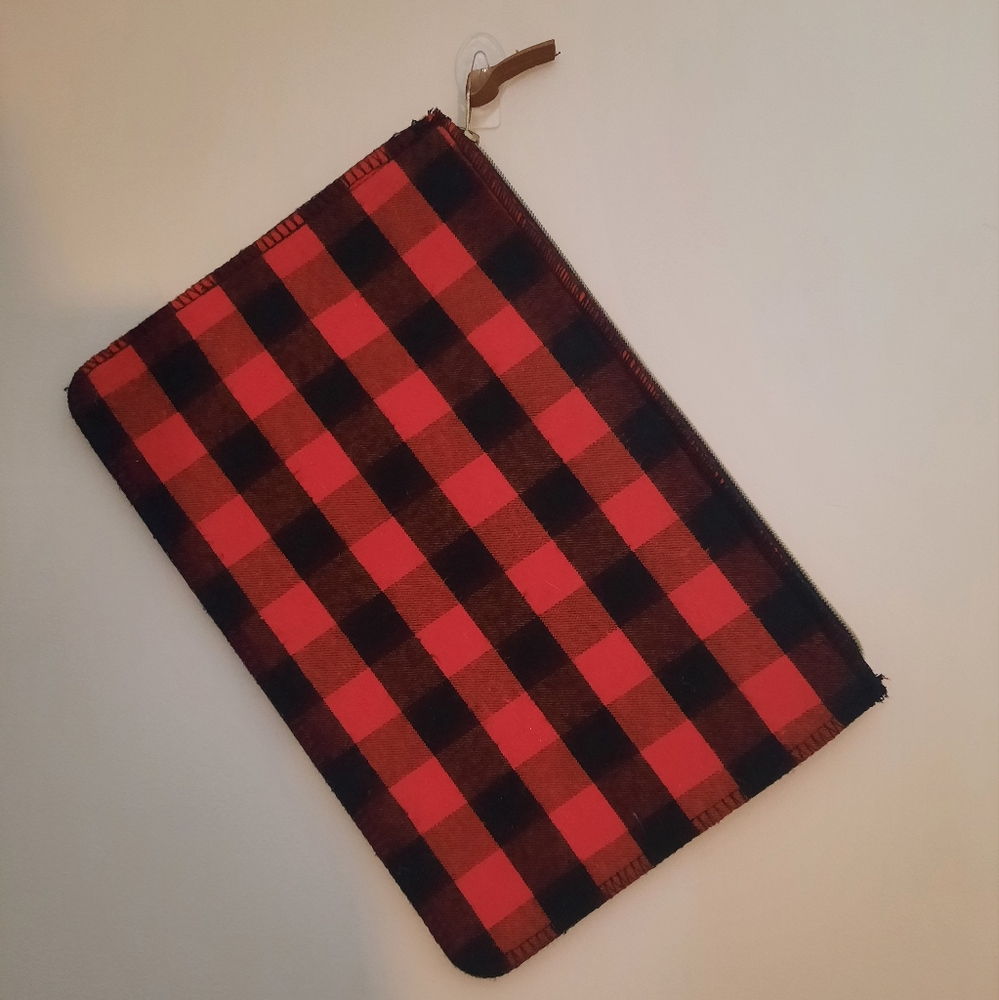 All in the Cards Plaid Clutch